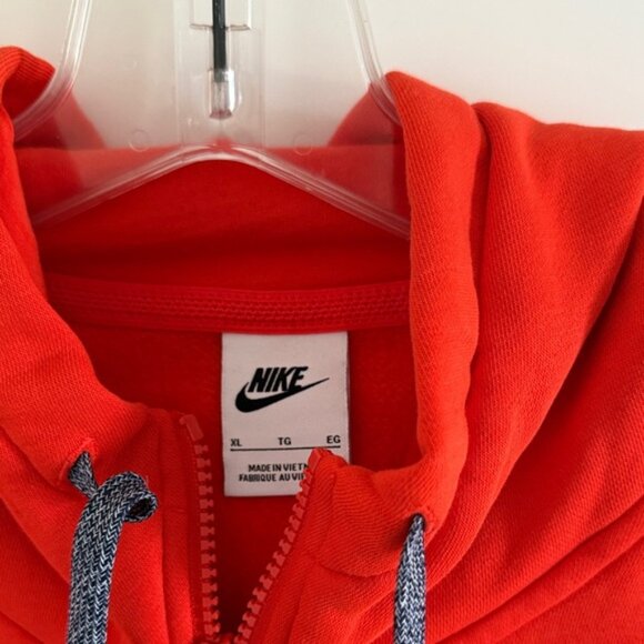 Nike Vibrant Orange Full-Zip Hoodie University of Illinois Size XL - Picture 4 of 8